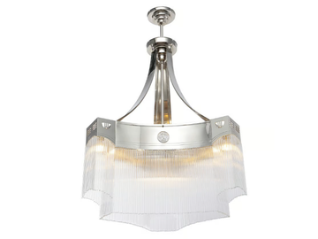 METROPOLITAN I - Handmade brass chandelier by Patinas Lighting - view 2